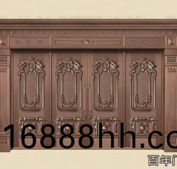 銅藝四開門-湖南銅門(men)廠