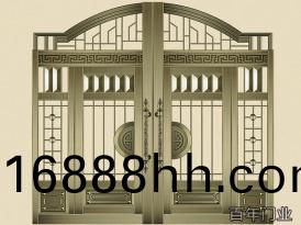 銅藝庭院門-湖南銅門