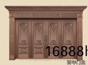 銅藝(yi)四開門-湖南銅門
